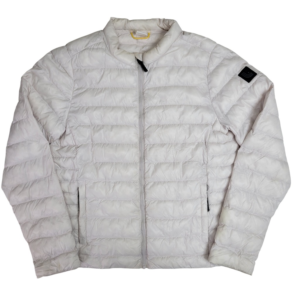 Lole Maria Women's Size Medium White Quilted Puffer Jacket‎ Full Zip Lightweight